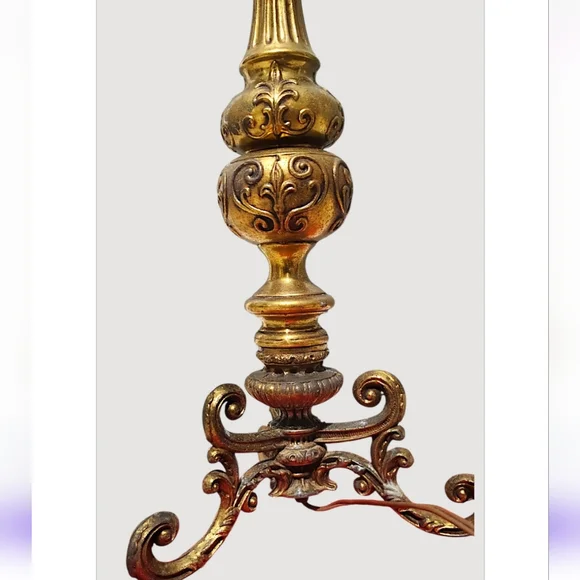 Vintage Carl Falkenstein Lamp Base 7112 Hollywood Regency MCM Mid-Century Brass
